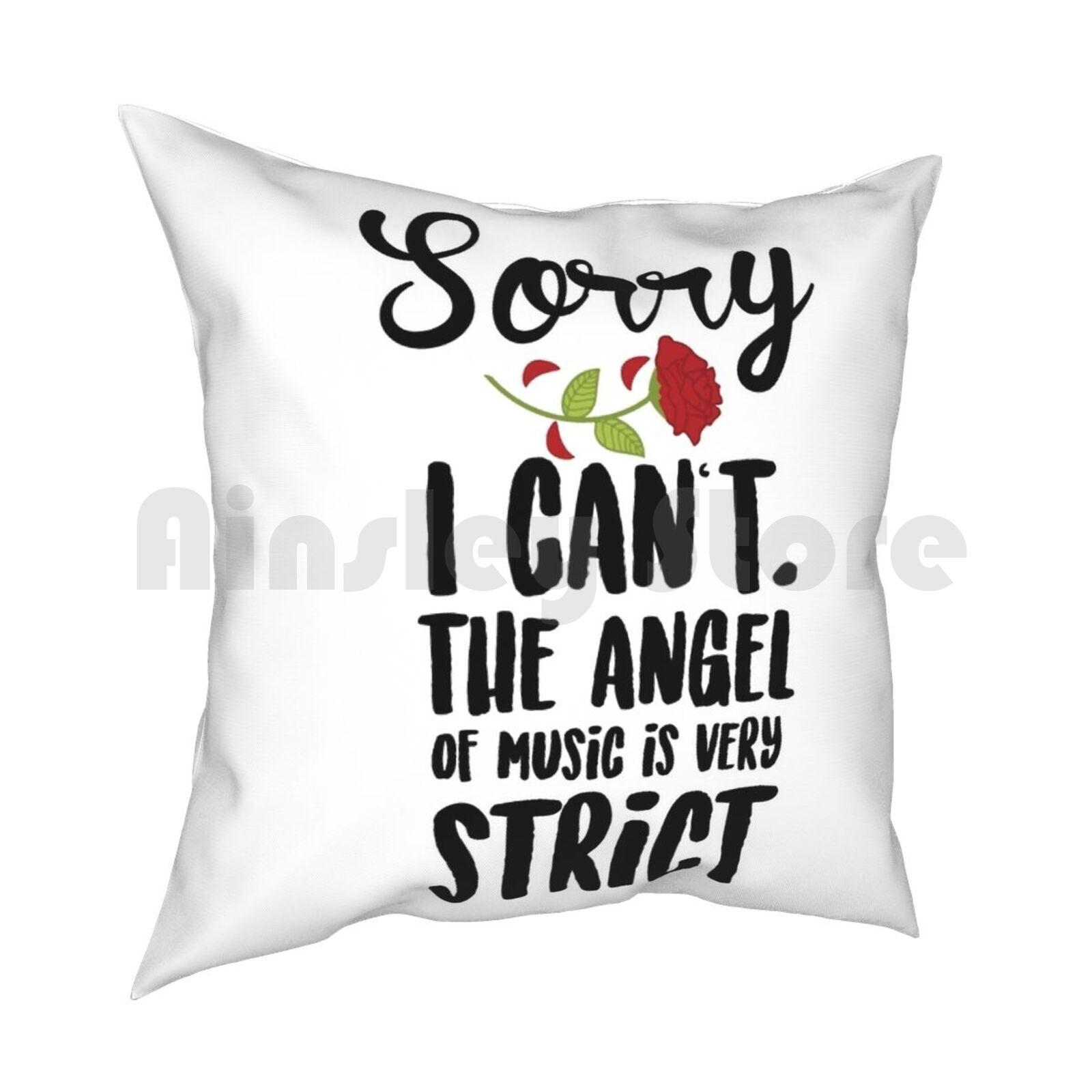 

Sorry I Cant The Angel Of Music Is Very Strict Pillow Case Printed Home Soft DIY Pillow Cover Phantom Of The Opera Webber 30cmx30cm