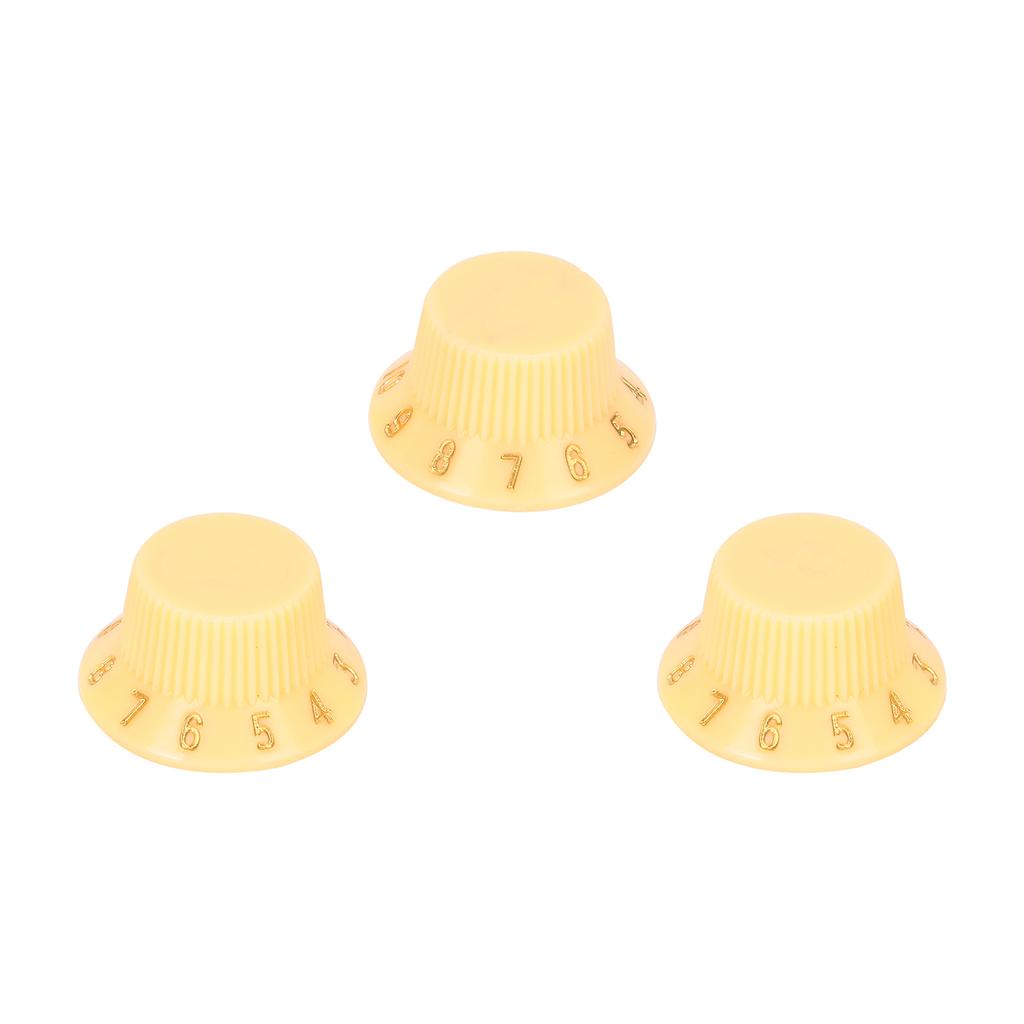 3 Stück Kunststoff Gitarrenknöpfe Lautstärke Tonregler Musikinstrument Einstellzubehör