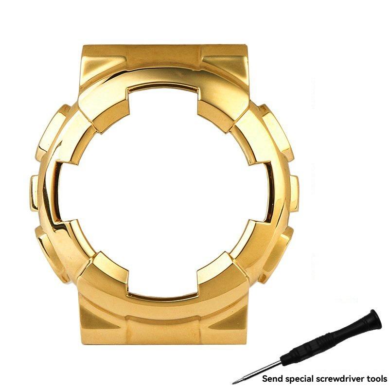 Set modificat de curea și carcasă din oțel inoxidabil Pentru Casio G-SHOCK GA-110 ga100 120 140 Bezel metalic Curea de ceas Kit de modificare braceletă