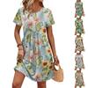 Dresses For Women Short Sleeve O Neck Casual Dresses Waist Maternity Dress With Pockets