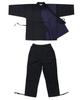 Switching Samue for Color [KYOETSU] Samue, Men, Two-tone (L, Black/navy)