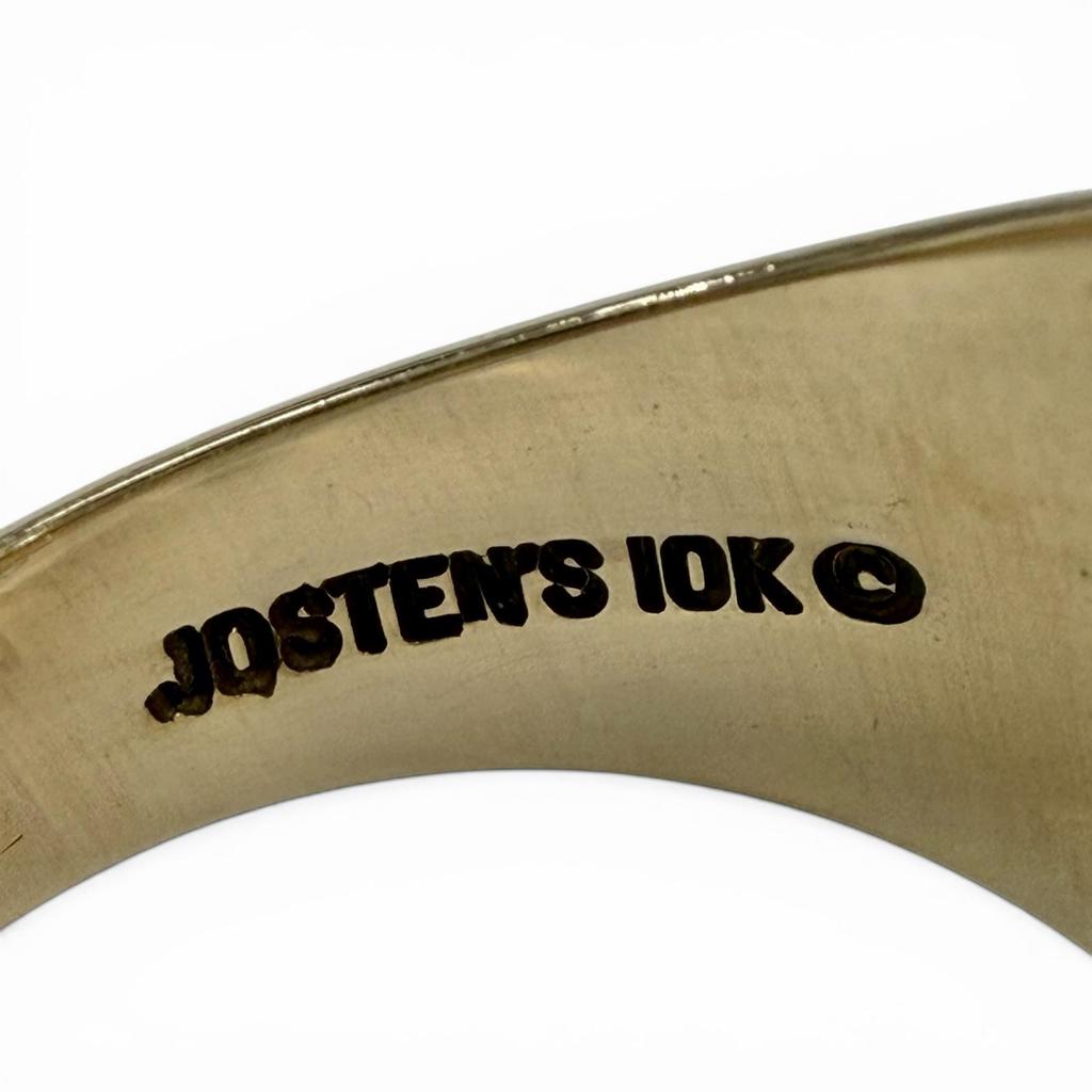 Toller JOSTENS Ring Ring LOS ALTOS HIGH SCHOOL, 1974 (Hochschule) Gold 10K Herren Gebraucht