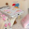 Cute Pink Cat Phone Case for iPhone 16/15p/14/17 Pro Max with Round Edges