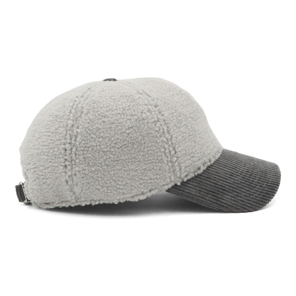 New Era 9TWENTY Boa Corduroy Fleece Fur ONSPOTZ 9Twenty CS Boa and Corduroy Basic Cap, Exclusive, Gray, M/L,