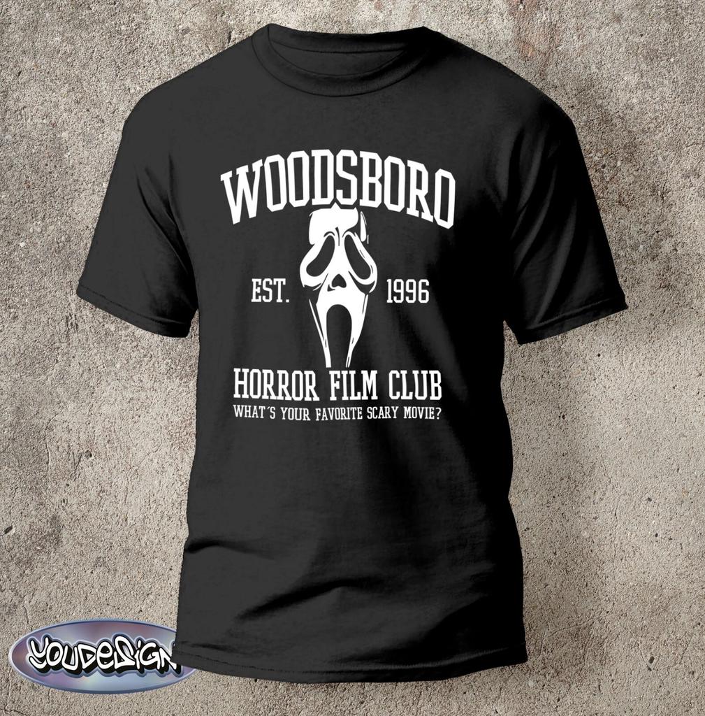 Woodsboro T-Shirt Horror Movie Club Scary Scream Shirt Gift Saying S-5XL
