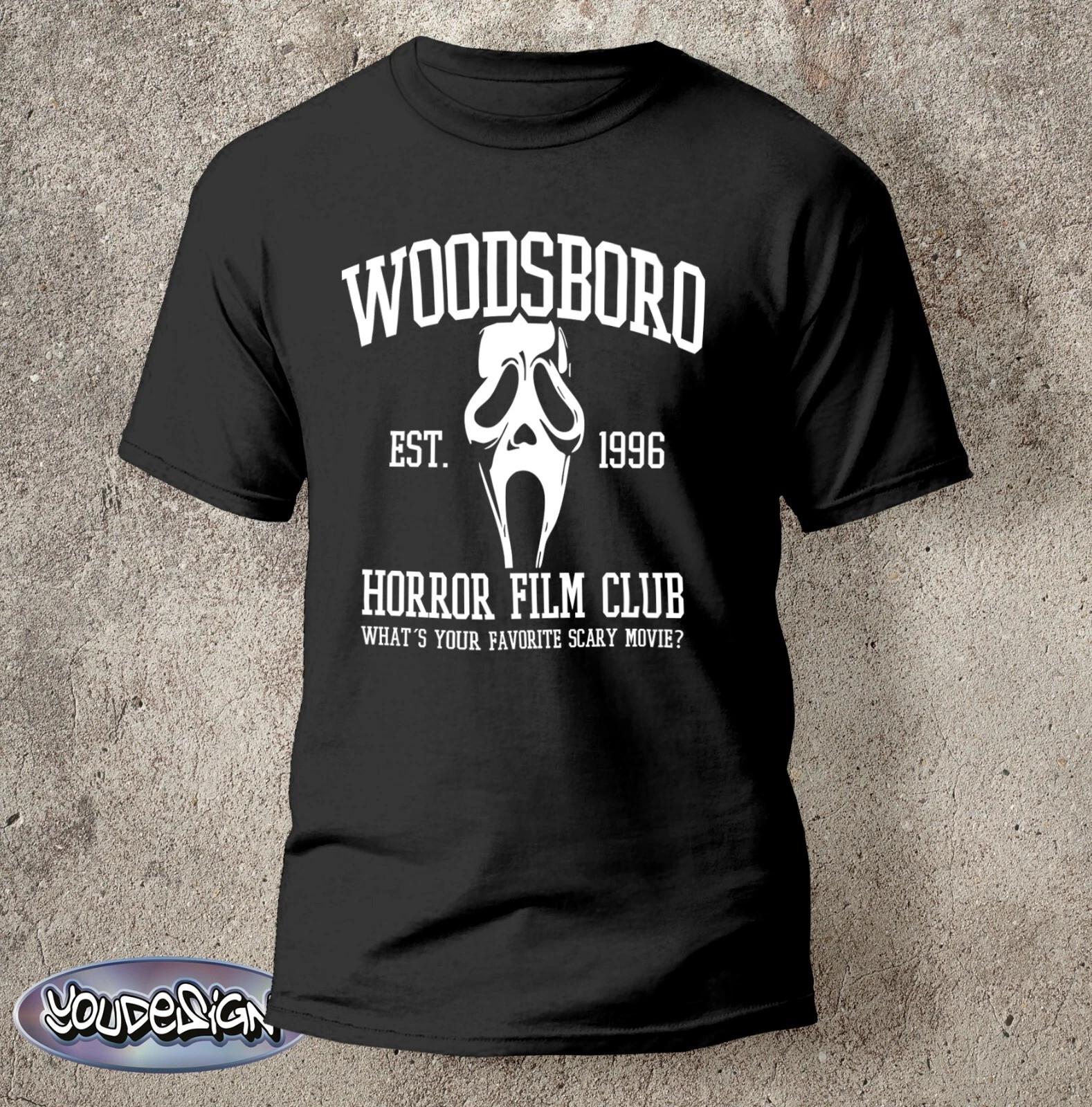 Woodsboro T-Shirt Horror Movie Club Scary Scream Shirt Gift Saying S-5XL XXL