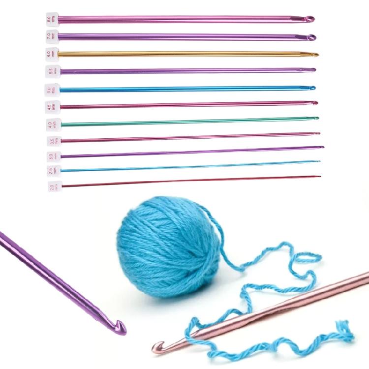 han Crochet Hooks, Long Aluminum Knitting Needle for Sc