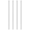 Uxcell Conjunto de 4 Peças de 18" (3,175 mm) Diâmetro, 250mm (9,8") Pino Ejetor de Ponta Redonda de Aço GCR15 Longo para Máquina de Fabricação de Matrizes