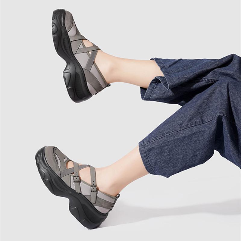 Ballet Style Spring Autumn Mary Janes Women Flats Comfortable Soft Platform Sports Loafers Casual Chunky Sneakers Shoes