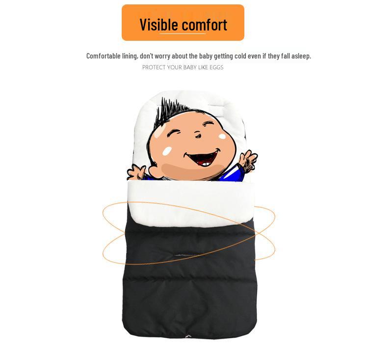 Multifunktionaler Kinderwagen-Fußsack: Winddichter, wasserdichter und warmer Schlafsack