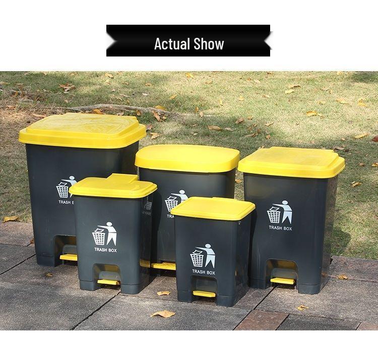 R4 Durable 15-Year Medical Waste Bin, Yellow, Large Capacity with Lid, for Hospitals and Clinics