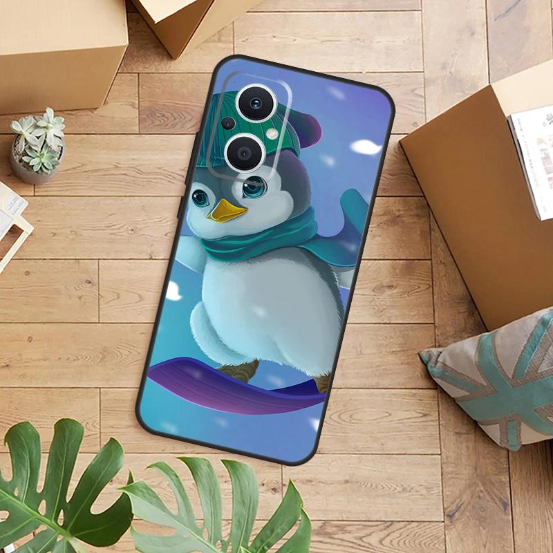 

Милый Мультяшный Чехол-Пингвин Для OPPO Reno 14F 13F 12F 10 11 12 13 14 Pro 7 8 Lite OPPO Find X9 X8 X6 X5 Pro Чехол OPPO Reno8 Pro