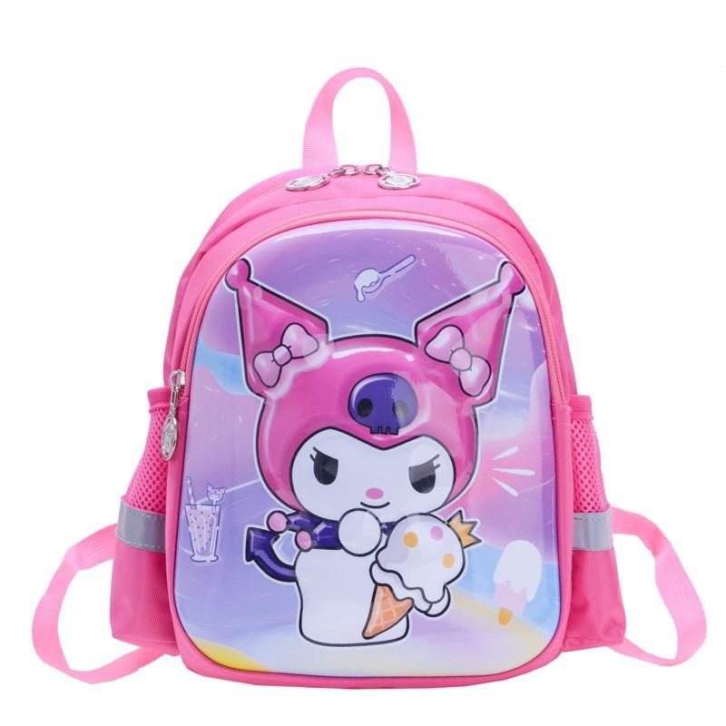 Cartoon Cute Primary School Schoolbag Cute Fun Kindergarten Anti-Lost Children Backpack Children S Backpack красный