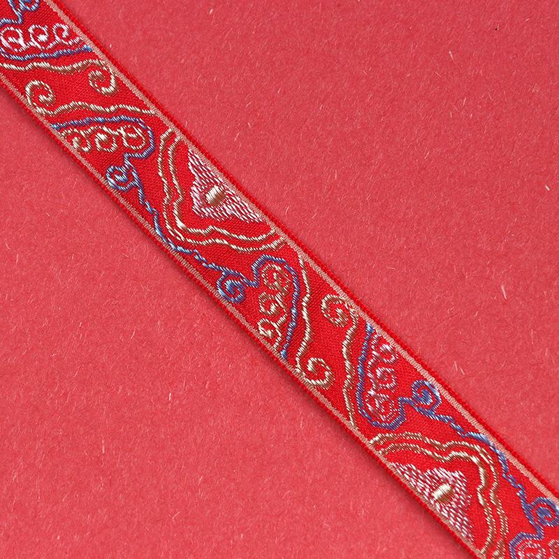 Broderie Elegantă Nuntă Stil Etnic Chinez Val Național Nuntă Zestre Chineză Decorație Panglică Aurie Legătură Roșie Panglică Țesută Litera Fericire