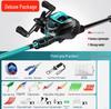 Carbon Fiber Beginner Sea Fishing Rod Set with Baitcasting and Spinning Reels