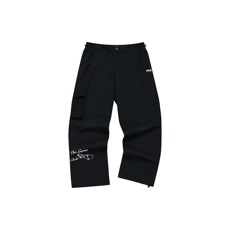 FILA Fusion Street Sport Fashion Loose Trendy Straight Casual Pants Men bottoms T11M221802FBK