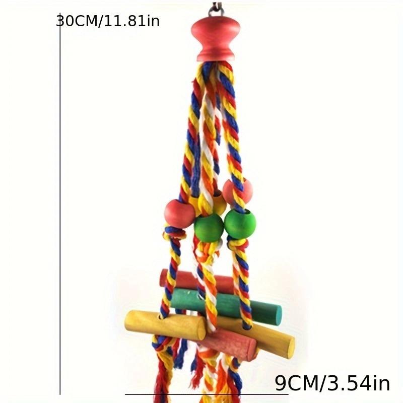 Bird Chewing Toy Funny Cotton Rope Parrot Toy Bite Resistant Bird Tearing Toy Cockatiels Parakeet Training Toy Bird Accessories