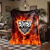VfB Stuttgart Football Print Flannel Blanket Soft Warm Sofa Bed Throw Blanket For Home Office Bedroom