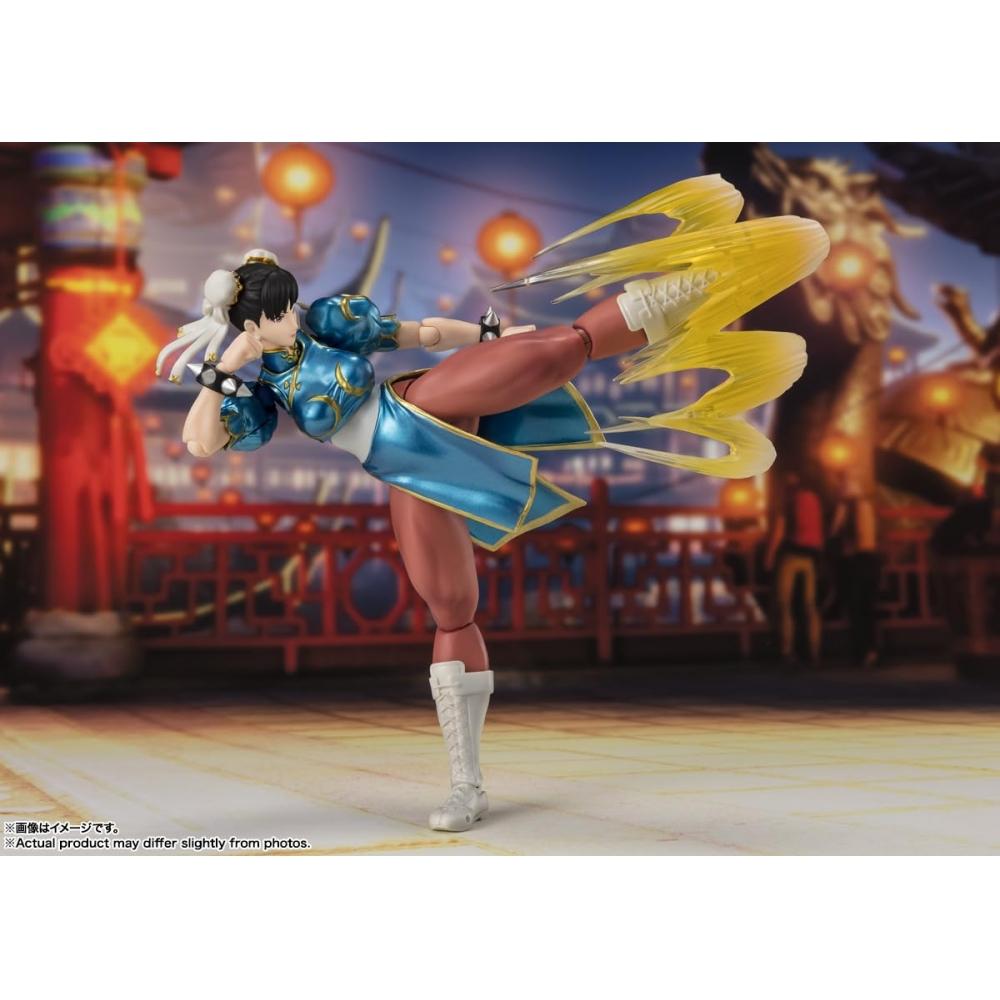 SHFiguarts Street Fighter Chun-Li -Outfit 2- Ca.. 150 mm große, bewegliche Figur aus PVC und ABS, bemalt