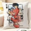 Cartoon Comic P Chan R-Ranma ½ 1 Pillow Case Natural Linen Organic Fabric Double-Sided Printing Sofa Home Decor Gift Pillow Case