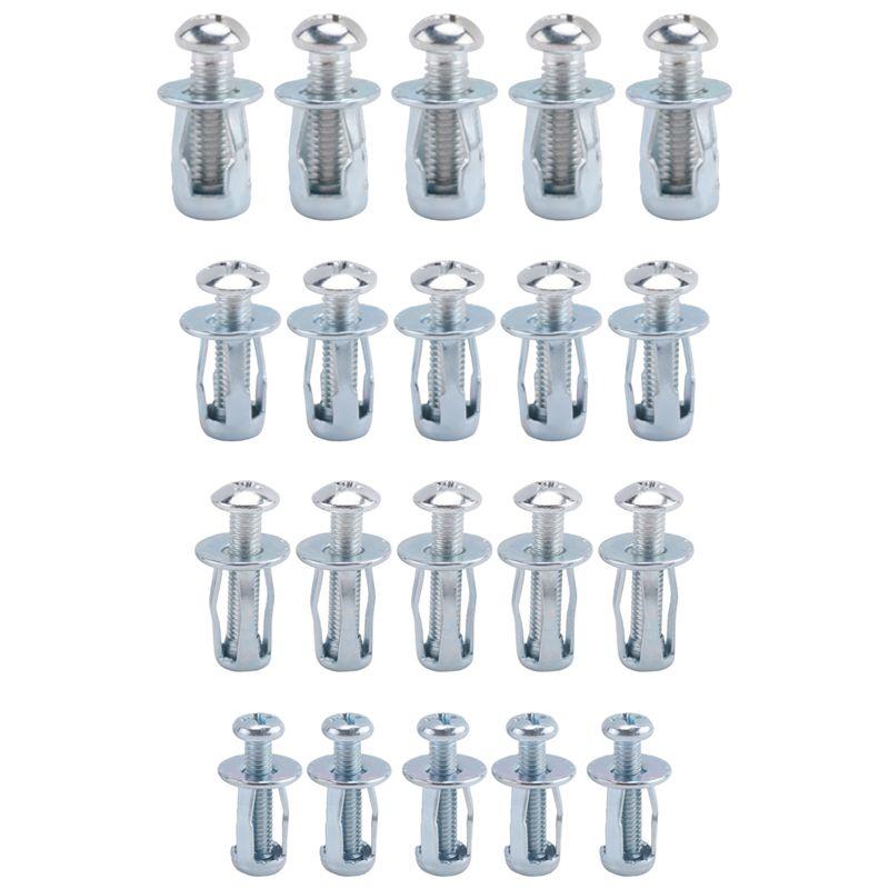 AAAF 20Pcs M 4 M5 M6 M8 Jack Nuts, Carbon Steel Expansion Screw Nut Fasteners For Securing Plate Frame Container Tag