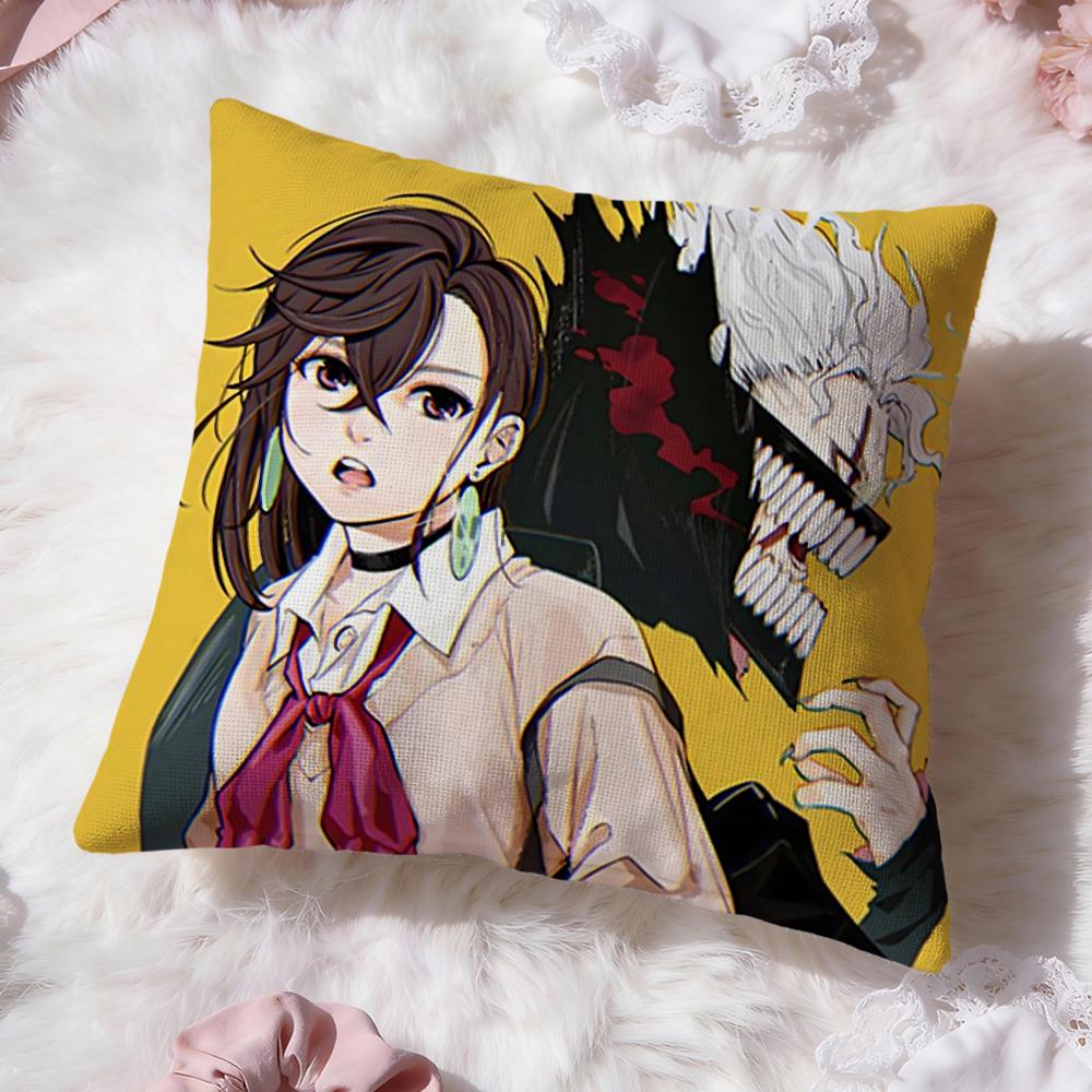 Anime D-Dandadan Cushion Cover Premium Comfort Reversible Pillow Cove -Two In One Design for Any Room & Car Interior