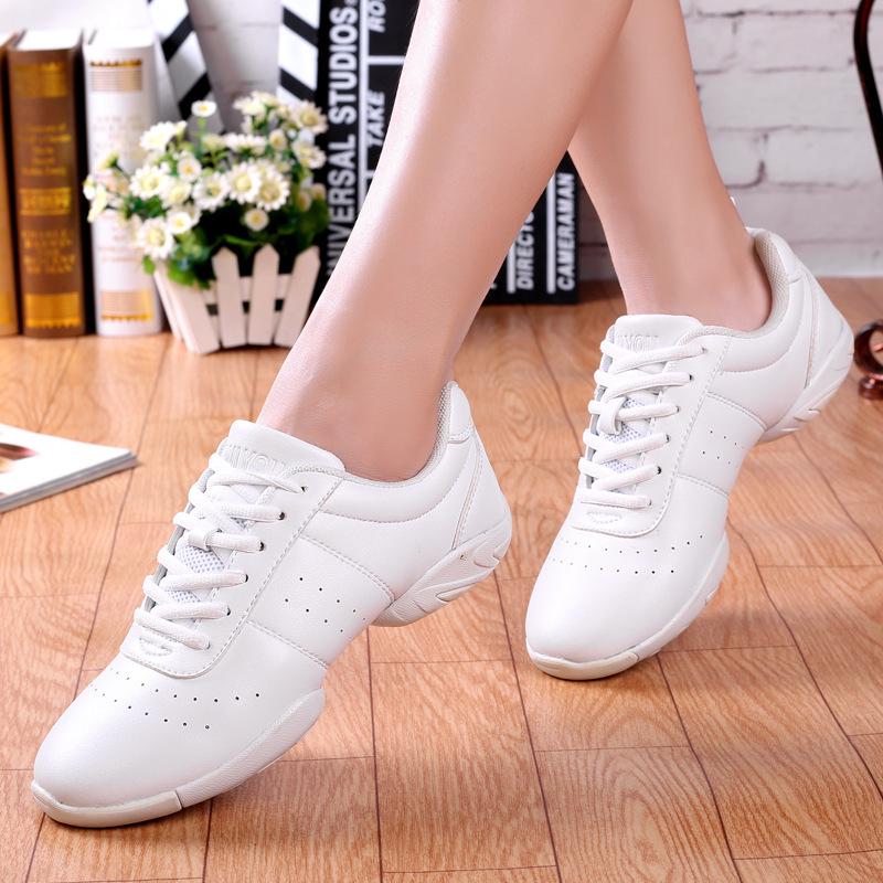 Women's Mid-Heel Flyknit Dance Shoes - Soft Sole Square Dance & Fitness Footwear