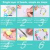 Toddlers DIY Jewelry Beads Toys Kids Necklace Bracelet Beading Christmas Birthday Holiday Preschool Party Toy Gadgets
