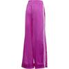 Adidas Originals Vintage Logo Embroidered Color Block Striped Wide Leg Loose Fit Sports Casual Pants Women Pants Purple FL4061