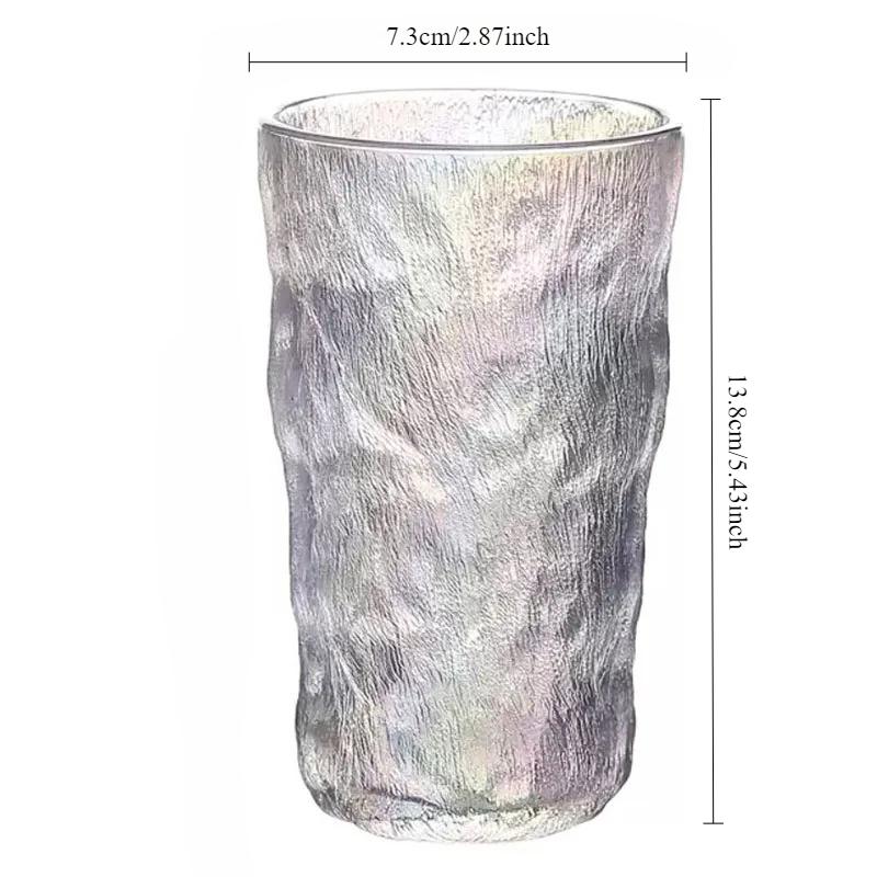 300ml/380ml Frosted Beverage Mug Colorful Glacier Cup Iced Coffee Latte Mocha Cups Drinkware Art Design Whiskey Cocktail Glasses