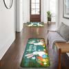 1Pcs Festive Easter Bunny Print Waterproof Non-Slip Thick Cushioned Kitchen Mat Heavy Duty Comfort Standing Mat for Kitchen Bathroom