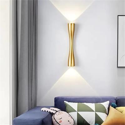 Small Man Waist LED Decorative Wall Lamp Gold Full Voltage Up and Down Lighting Corridor Wall Spot