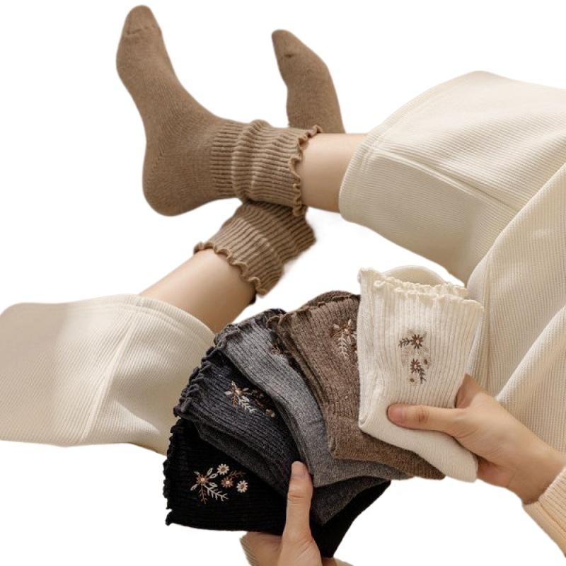 1/6 Pairs Cute Stocking Women'S Lace Bow Short Socks Summer Thin Sweat Absorbing Breathable Casual And Comfortable Socks