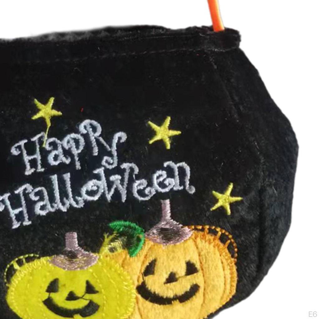 Halloween Trick or Treat Bag Candy Basket for Kids,Snack Grocery Bag, Multipurpose,Reusable with