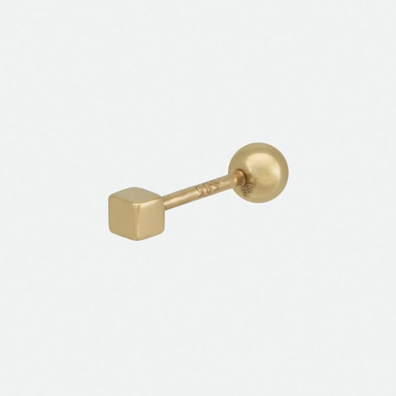 Youngglow 14k Mini Cube Piercing