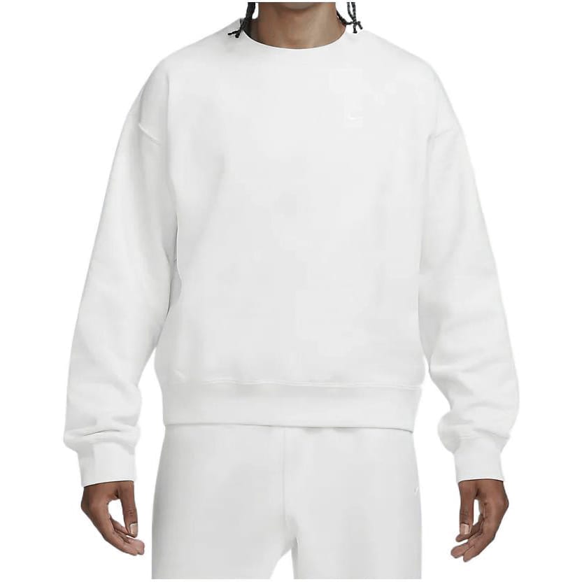 Nike Sweatshirts Men's White Crew Neck Moderate Regular DA0318-030