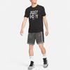 Nike T Shirts Men's Black Crew Neck Moderate Straight Fit DD0802-010