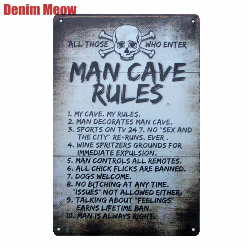 NO SMOKING Vintage Metal Tin Sign TIKI Bar Art Posters Wall Stickers for Club Home Decor Warning Sign Decorative Plate Gift N167