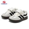 HOBIBEAR Kids Unisex Wide Toe Retro Velcro Casual Running Shoes