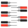 5 Set Test  Probe Pins Multimeter Solderless Needle 2mm J.30014 30VAC?60VDC 24A Red Black