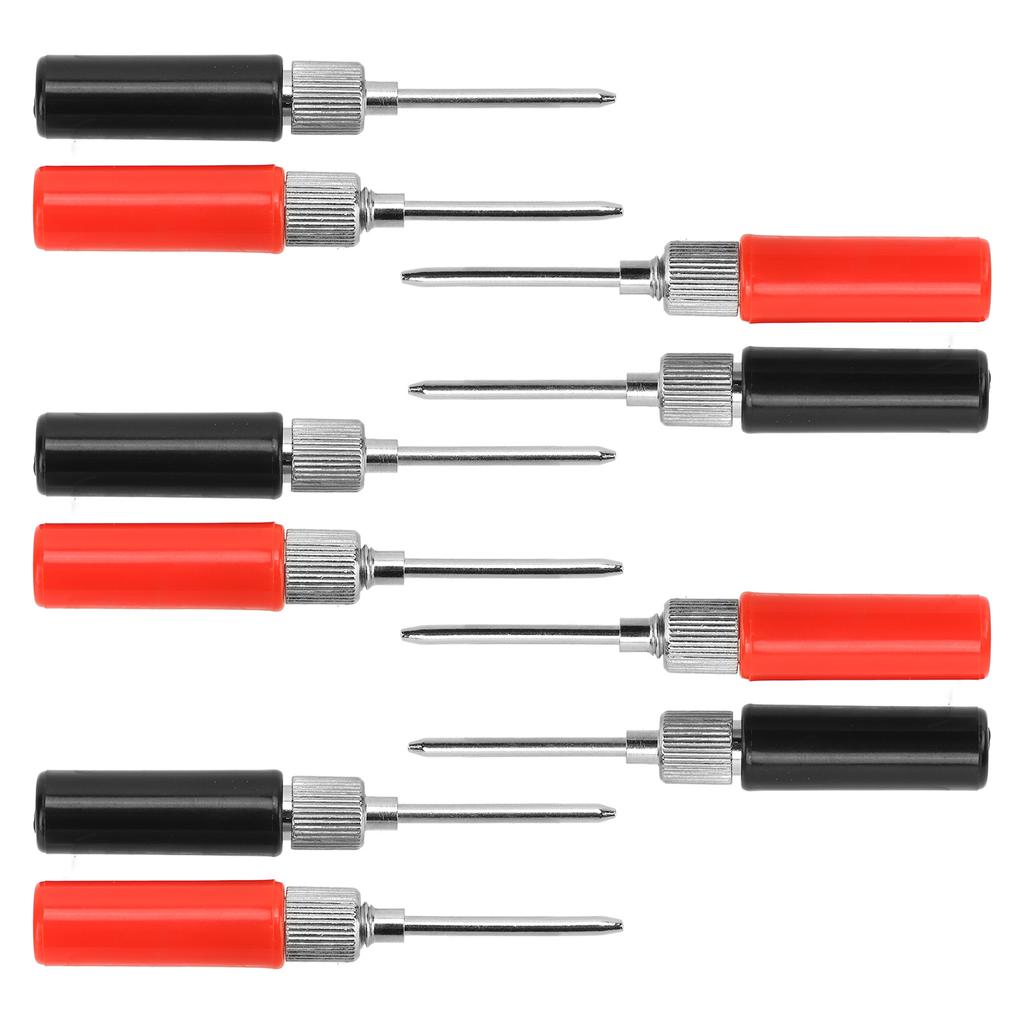 5 Set Test  Probe Pins Multimeter Solderless Needle 2mm J.30014 30VAC?60VDC 24A Red Black