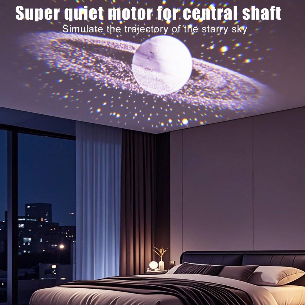 1PC Astronaut Galaxy Projection Night Light 360 °Adjustable Starry Sky Atmosphere Lamp for Ceiling Bedroom Decor Birthday Gift