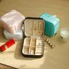Mini Jewelry Storage Box Portable Family Travel Earrings Necklace Storage Box Female Ring Organizer PU Leather Display Box