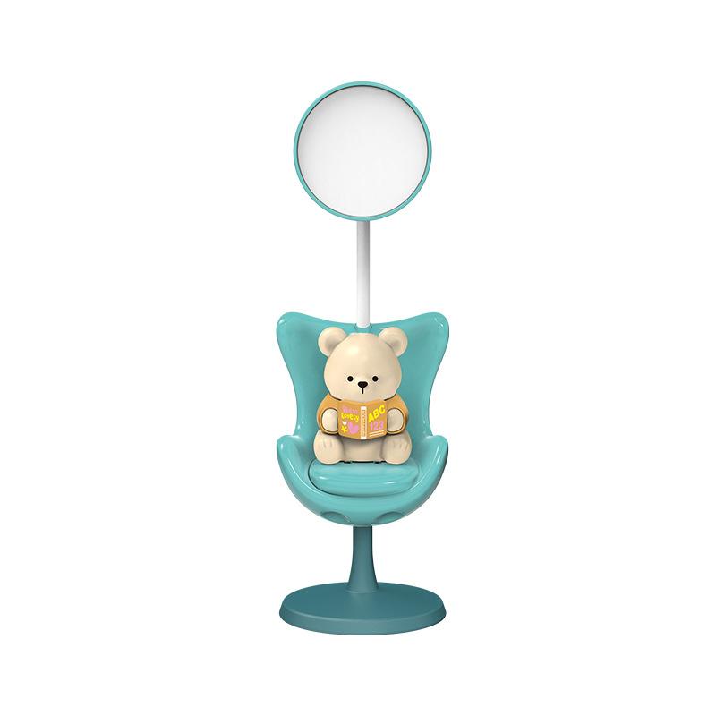 Cartoon Cute Bear Usb Charging Led Table Night Light Three-Speed Adjustable Child Eye Protection Warm White Desk Lamps Ornaments