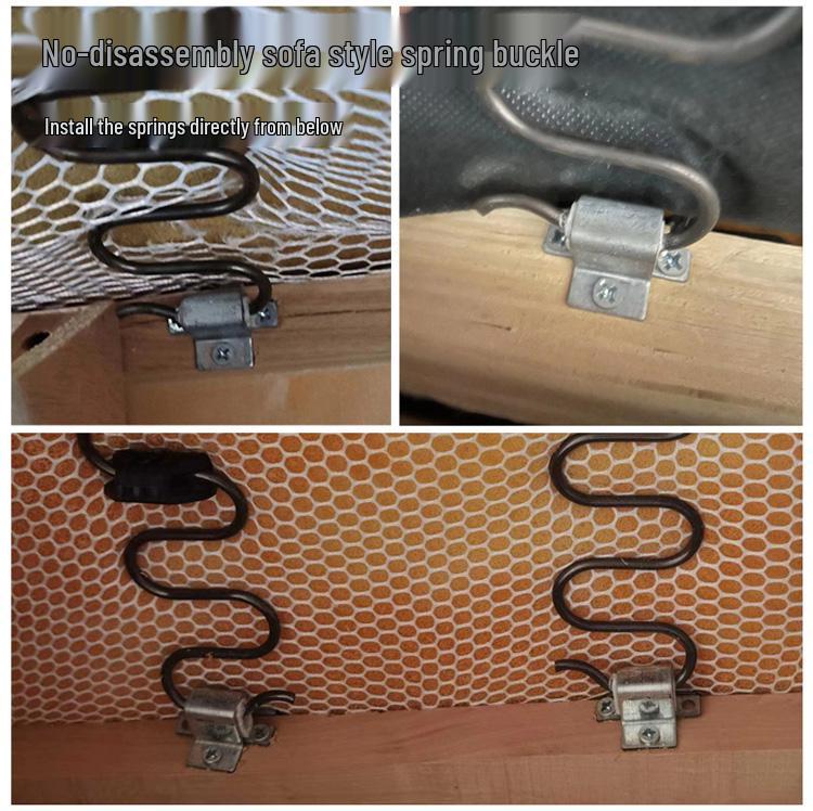 Zigzag Spring Repair Kit for Sofa Sagging - Includes Clips and Straps for Easy Fix