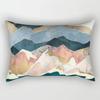 30X50cm Watercolor Stripe Chinese Style Pattern Printing Decorative Living Room Home Furnishing Polyester Rectangular Pillowcase