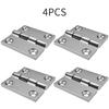 4 Pcs 316 Stainless Steel Hinge Marine Boat Square Deck Cast Door Hinge Polished Hardware