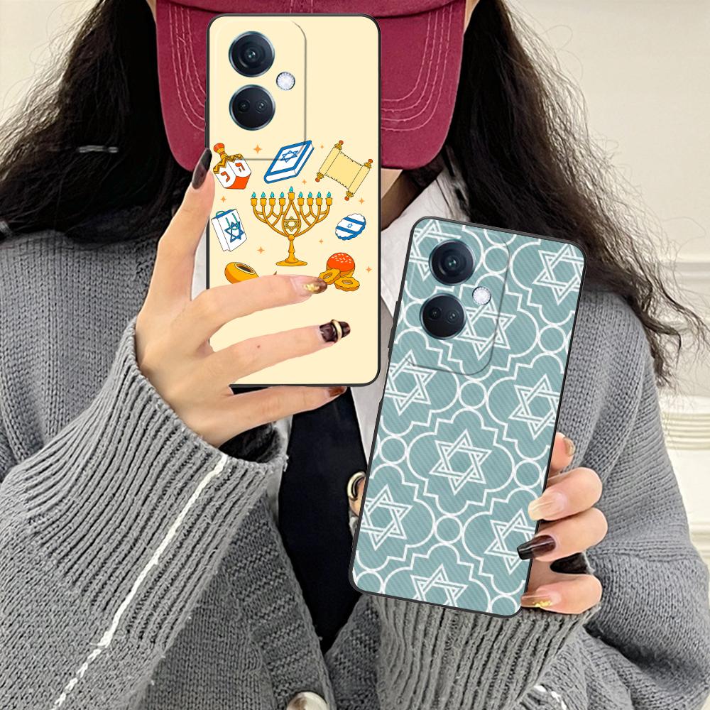 Jewish Hanukkah Mobile Phone Case for OPPO Find X9 X8 X7 X6 X5 X3 X2 Plus S Pro Ultra Lite Colorful Printing Cover Pretty Cover