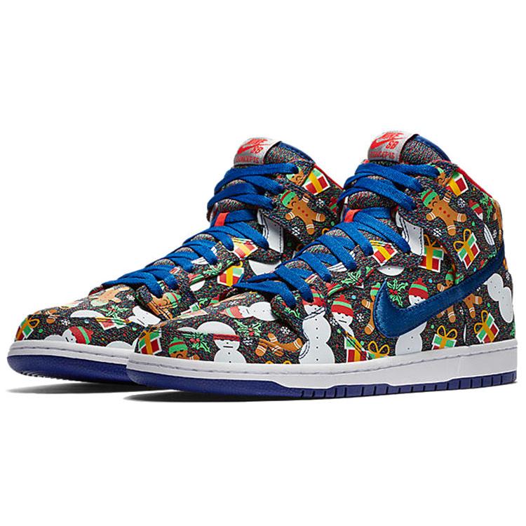 New Nike SB Dunk High Concepts Ugly Christmas Sweater 2017 881758-446