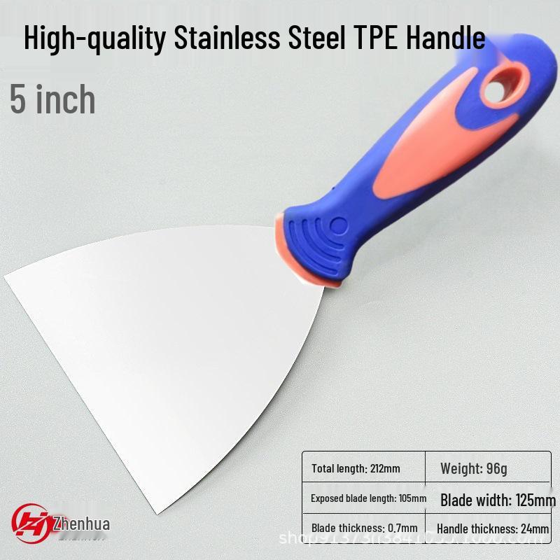 Zhenhua Rustproof 420 Stainless Steel Putty Knife Set: 1" to 6" Corrosion-Resistant Scraper Blades